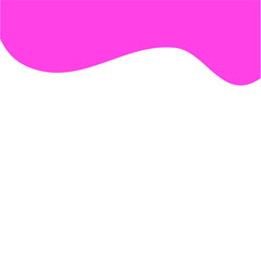 Pink separator shape for website. Curve Line, Page Top