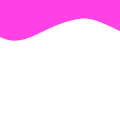 Pink separator shape for website. Curve Line, Page Top