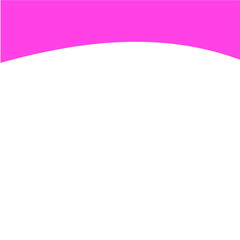 Pink separator shape for website. Curve Line, Page Top