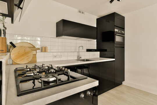Modern kitchen design in neutral tones at Ambachtsweg 112