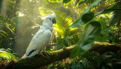 Sunlit Cockatoo Perch