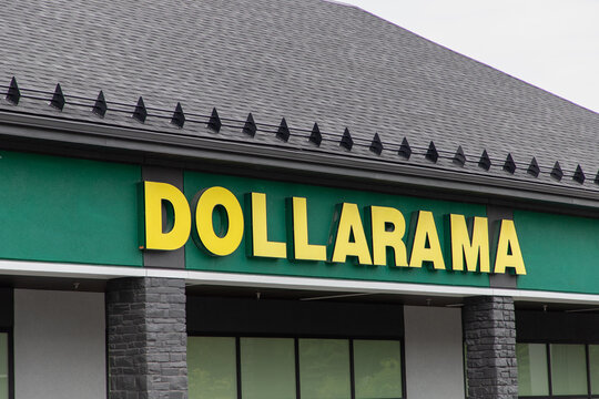 Kanata, Canada - June 2, 2024: Dollarama, popular Canadian dollar store retail chain