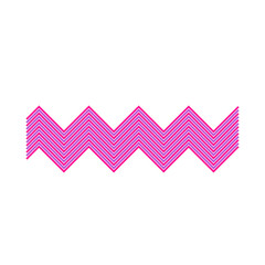 An abstract retro zig zag stripe pattern design element.