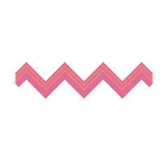 An abstract retro zig zag stripe pattern design element.