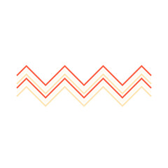 An abstract retro zig zag stripe pattern design element.