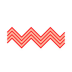 An abstract retro zig zag stripe pattern design element.