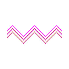 An abstract retro zig zag stripe pattern design element.