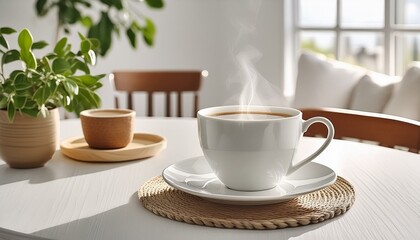 Obraz premium cup of coffee on the table