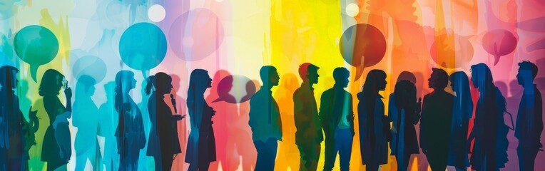 Colorful Dialogue Among Diverse Silhouettes