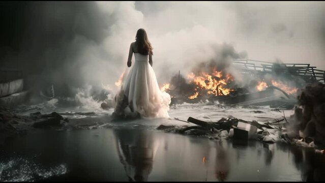 woman in the night
