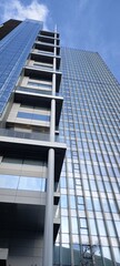 modern office building with sky