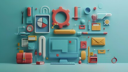 Digital Symphony: Artistic Arrangement of Modern 3D Web Development Tools