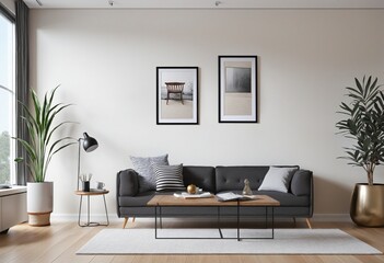 Fototapeta premium modern living room interior design
