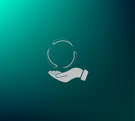 Vector illustration blue background