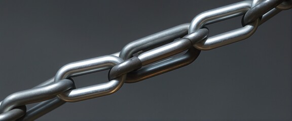 Obraz premium chain link metal steel graphic