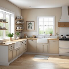 modern kitchen room interior design