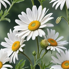 Fototapeta premium Watercolor Daisy