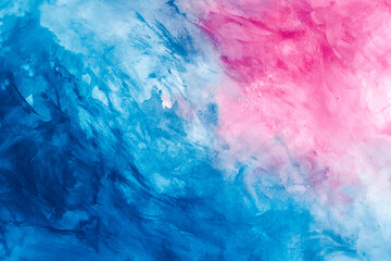 Blue and pink watercolor background Soft abstract texture