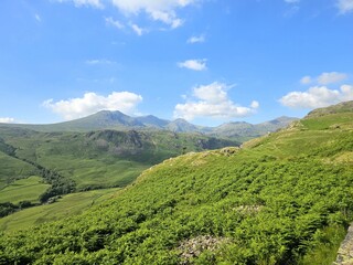 Obraz premium hiking and wild camping in the Lake District Blencathra and Eskdale