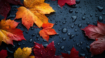 autumn leaves on the ground