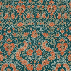 Vibrant Mediterranean Pattern Background Illustration