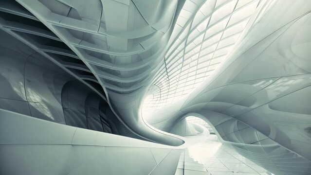 A rhythmic display of geometric forms and lines pulsating in a dynamic and everchanging sequence.