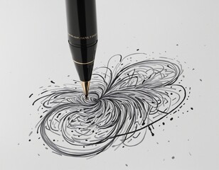 black marker pen 