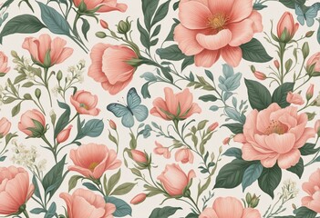 cute pastel flower illustration design