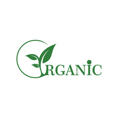 Organic logo design simple concept Premium Vector