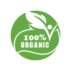 Organic logo design simple concept Premium Vector