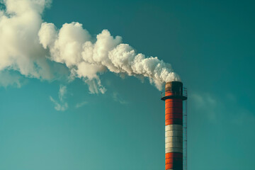 Close-up of smog emitting from smoke stack