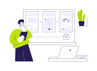 Delivery Plan abstract concept vector illustration.