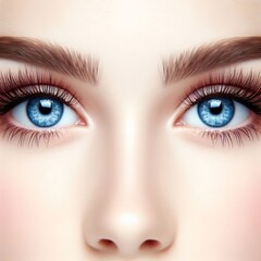 Obraz premium Animal and women's eyes