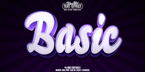 Poster editable text effect, customizable print and design 3d font style