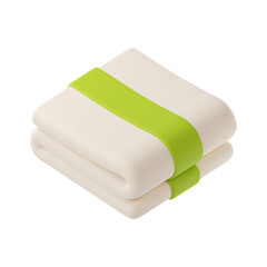 white towel 3d image