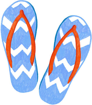 flip flops vector