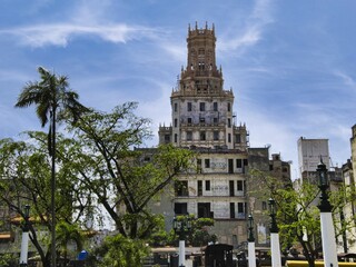 Havana, Cuba - city architecture. Eclectic style building