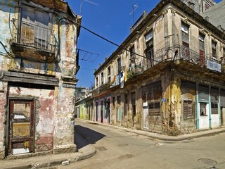 The other side of Havana (Cuba), the old part of the city, its historic center, the genuine one where ordinary people live