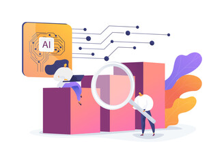 AI-Powered Predictive Marketing Insights abstract concept vector illustration.