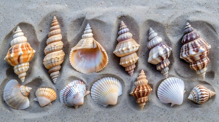 Seashells on the Sand.