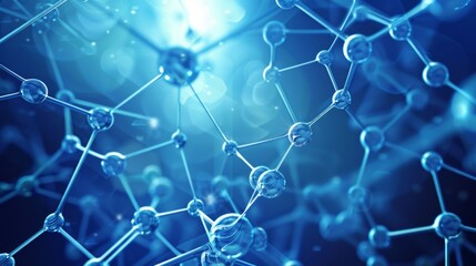 Structure molecule and communication. atom, neurons. Scientific concept for your design. Connected lines with dots. Medical, technology, chemistry, science background.