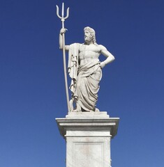 The statue of Poseidon (or Neptune) is located in the Vedado neighborhood of Havana, Cuba
