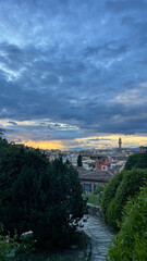 Obraz premium sunset over the city