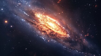 Obraz premium Electron Cloud Observatory with a powerful telescope, capturing faint traces of distant stars and galaxies, detailed and expansive, cosmic wonder