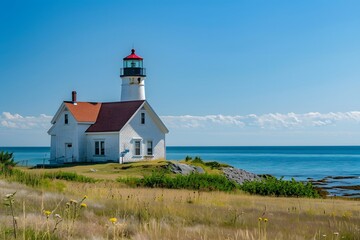 Lighthouse on a Coastal Cliff