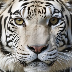 Naklejka premium white tiger portrait