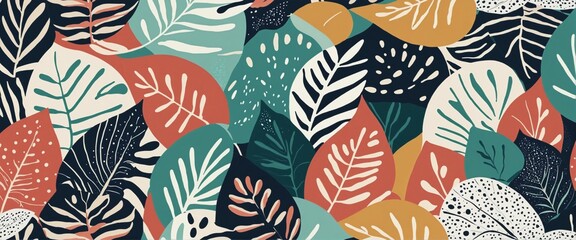 Fototapeta premium Abstract leaf graphic