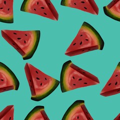 watermelon seamless pattern
