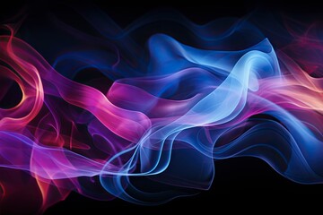 Smoke, light, fire, flame, wave, pattern, black, backgrounds