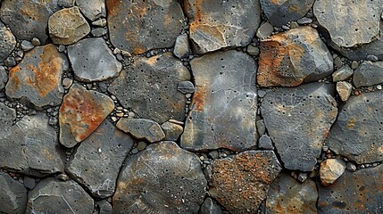 Fototapeta premium Rough concrete floor texture with visible aggregate and surface wear, ideal for adding a rugged, industrial touch to urban-themed architectural illustrations. , Minimalism,